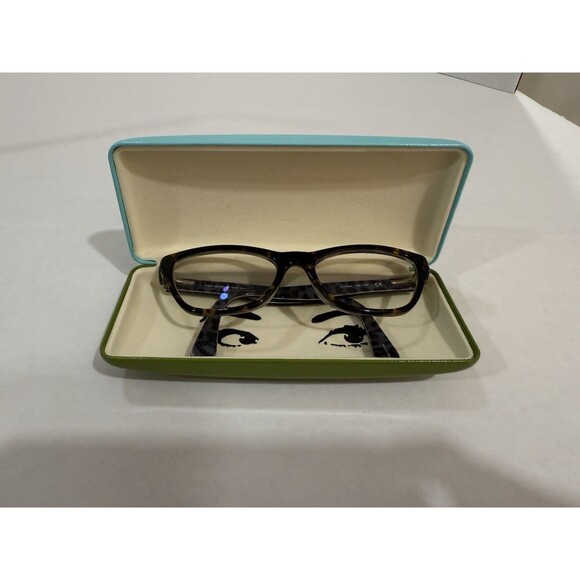 KATE SPADE NEW YORK ALAYSHA 086 DARK HAVANA AUTHENTIC EYEGLASSES W/CASE - Picture 2 of 16